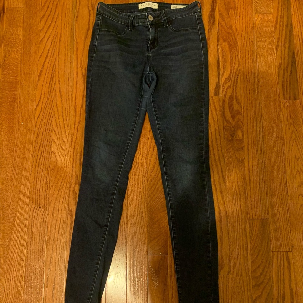 Medium-dark blue pacsun midrise jegging